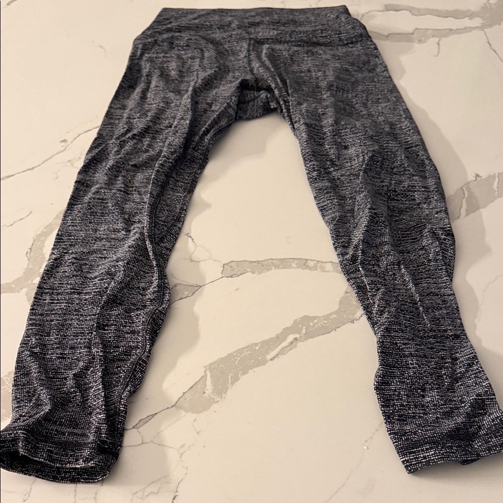 Lululemon. Black & white leggings. Rarely worn.